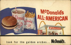 McDonalds All American Meal, McDonalds Postcard
