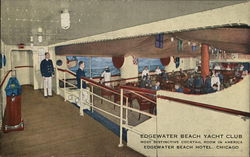 On Board S.S. Edgewater Beach Chicago, IL Postcard Postcard Postcard