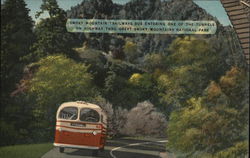 Smoky Mountains Trailway Bus Postcard