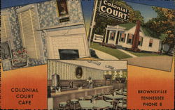 Colonial Court Brownsville, TN Postcard Postcard Postcard