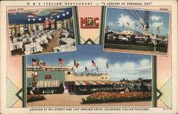 M & C Italian Restaurant - The Emm-An-Cee Co., Chicago Illinois 1933 Chicago World Fair Postcard Postcard Postcard