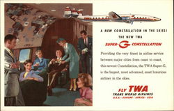 Fly TWA Postcard