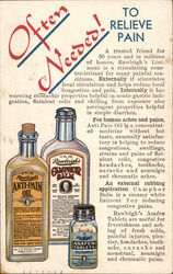 Rawleigh's Liniment, A Man's Medicine Advertising Postcard Postcard Postcard