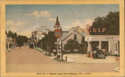 Route No.1 Highway Melbourne, FL Postcard Postcard Postcard