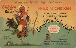 Chicken in the Rough, M.D.'s Motel Restaurant New Market, VA Postcard Postcard Postcard