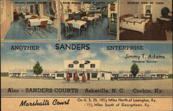 Marshall's Tourist Court Postcard