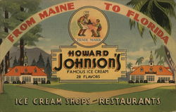 Ice Cream Shops and Restaurants, Howard Johnson's Postcard