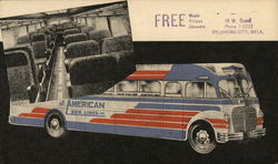 All American Bus Lines Buses Postcard Postcard Postcard
