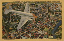 Chesapeake Airways Inc. Salisbury, MD Postcard Postcard Postcard