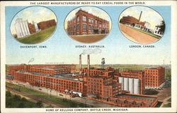 Home of Kellogg Company Battle Creek, MI Postcard Postcard Postcard