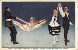 Morrison Hotel, Terrace Garden - Norval Baptie and Gladys Lamb, Ice Skaters Postcard
