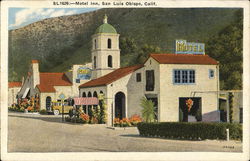Motel Inn, San Luis Obispo, Calif. Postcard