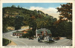 Chimey Corner of Midland Trail Postcard