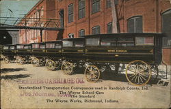 The Wayne Works - Wayne School Cars Postcard