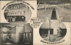 Sweet's Baths Wildwood, NJ Postcard Postcard Postcard
