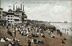 Surf and Bath House Ocean Park, CA Postcard Postcard Postcard
