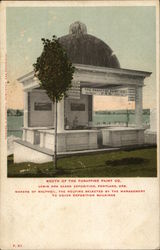 Booth of the Paraffine Paint Co. Postcard