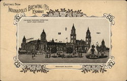 Machinery Building 1904 St. Louis Worlds Fair Postcard Postcard Postcard
