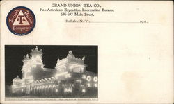 Elecrticity Building Illuminated - Grand Union Tea Co. Postcard