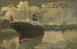 Red Star Line Postcard
