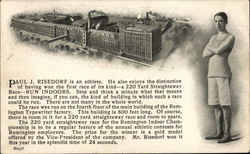 Paul J. Risedorf Runner Remington Typewriter Factory Postcard