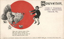 Souvenir, Chas. F. Folkman, General Merchandise Postcard