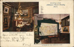 Anheuser-Busch - President's Private Office and Corner of the Directors' Room St. Louis, MO Postcard Postcard Postcard