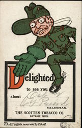 The Scotten Tobacco Co. - Salesman's Card Detroit, MI Postcard Postcard 