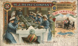 H. J. Heinz Co. - Bottling Heinz Pickles Pittsburgh, PA Postcard Postcard Postcard