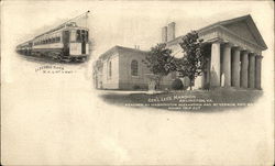 General Lee's Mansion and Electric Flyer Arlington, VA Postcard Postcard Postcard