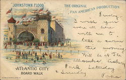 Johnstown Flood, Boardwalk Atlantic City, NJ Postcard Postcard Postcard