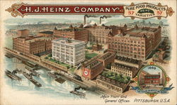 H. J. Heinz Company - Main Plant and General Offices Pittsburgh, PA Postcard Postcard Postcard