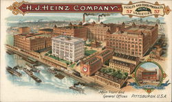 H. J. Heinz Company - Main Plant and General Offices Pittsburgh, PA Postcard Postcard Postcard