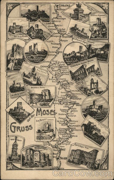 Gruss von der Mosel Castels Germany