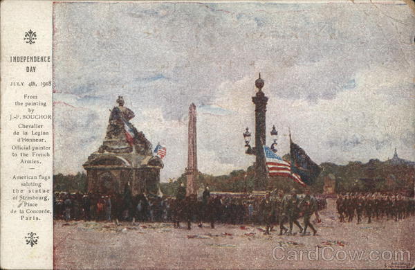 Independence Day July 4th 1918 Paris France