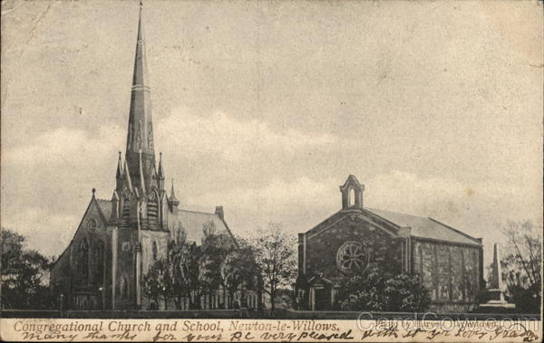 Congregational Church and School Newton-le-Willows England