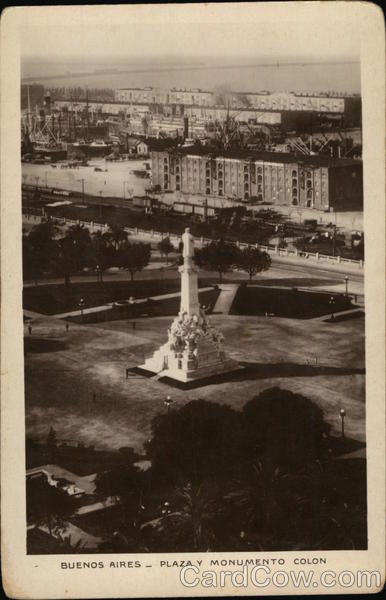 Plaza y Monumento Colon Buenos Aires Argentina