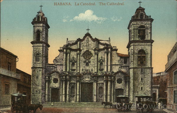 Habana, La Catedral. The Cathedral Havana Cuba