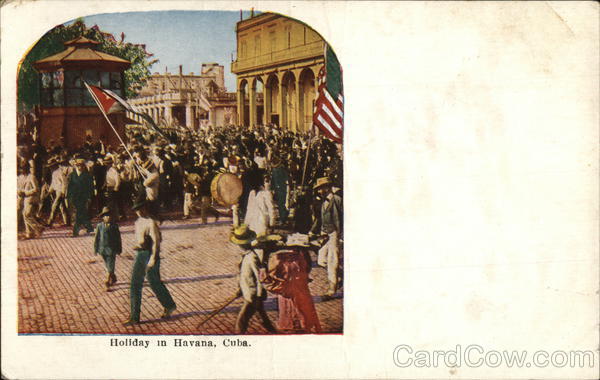 Holiday Street Scene Havana Cuba