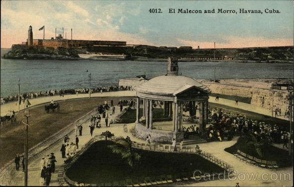 El Malecon and Morro Havana Cuba