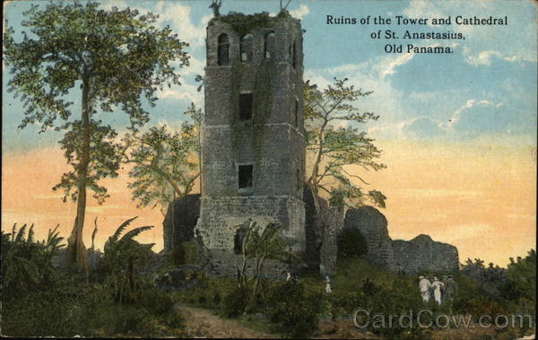 Ruins of the Tower and Cathedral of St. Anastasius, Panama Viejo Panama City