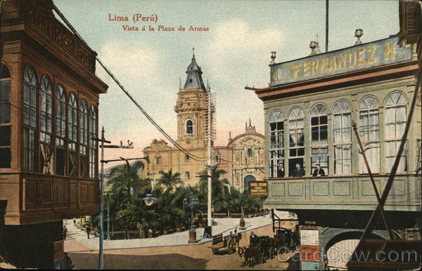 Vista a la Plaza De Armas Lima Peru