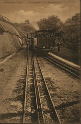 Gruss vom Rhein. Zahntadbahn n. d. Drachenieis. Postcard