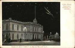 Palacio de la Exposicion y el "Cometa" Postcard
