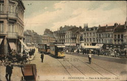 Place de la Republique Dunkerque, France Postcard Postcard