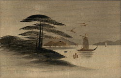Boat floating on the river. Boat floating on the river.