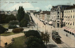 Carl Johans Street Oslo, Norway Postcard Postcard