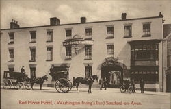 Red Horse Hotel, Washington Irving's Inn Postcard