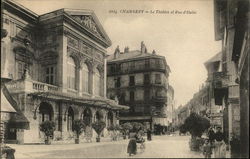 Le Theatre et Rue d'Italie Postcard