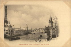 Exposition De 1900 - La Skine Au Pont De L'alma Postcard